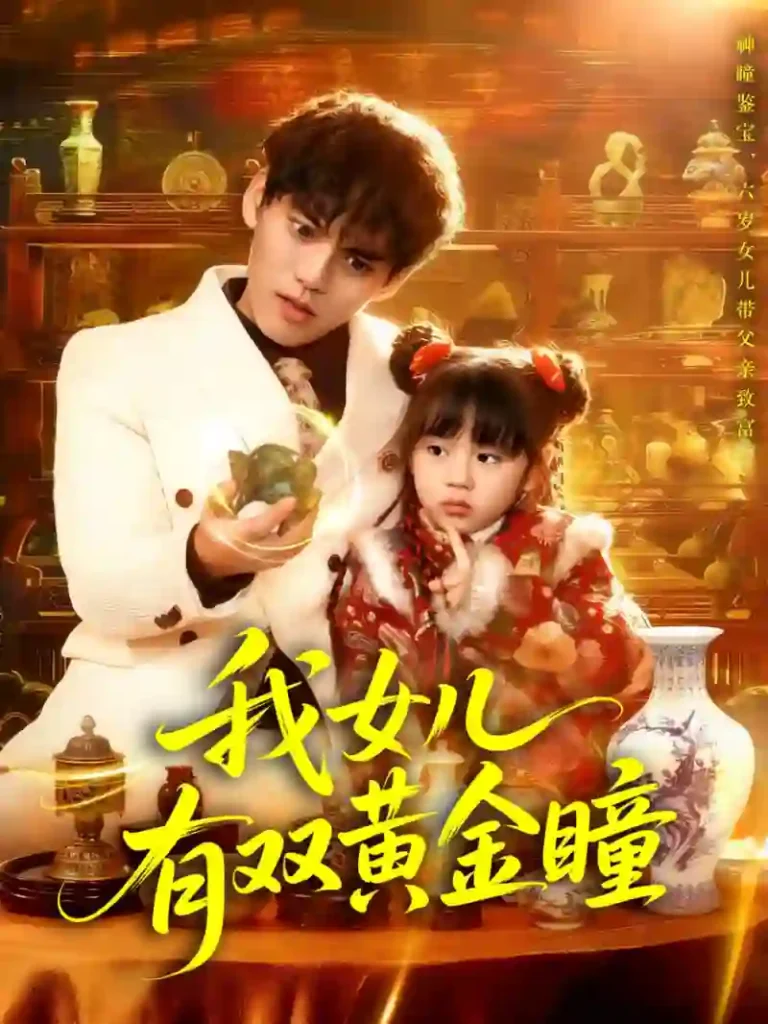 My daughter has golden eyes.